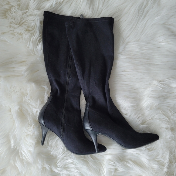 NEW Calvin Klein Black Knee High Boots - Picture 10 of 15